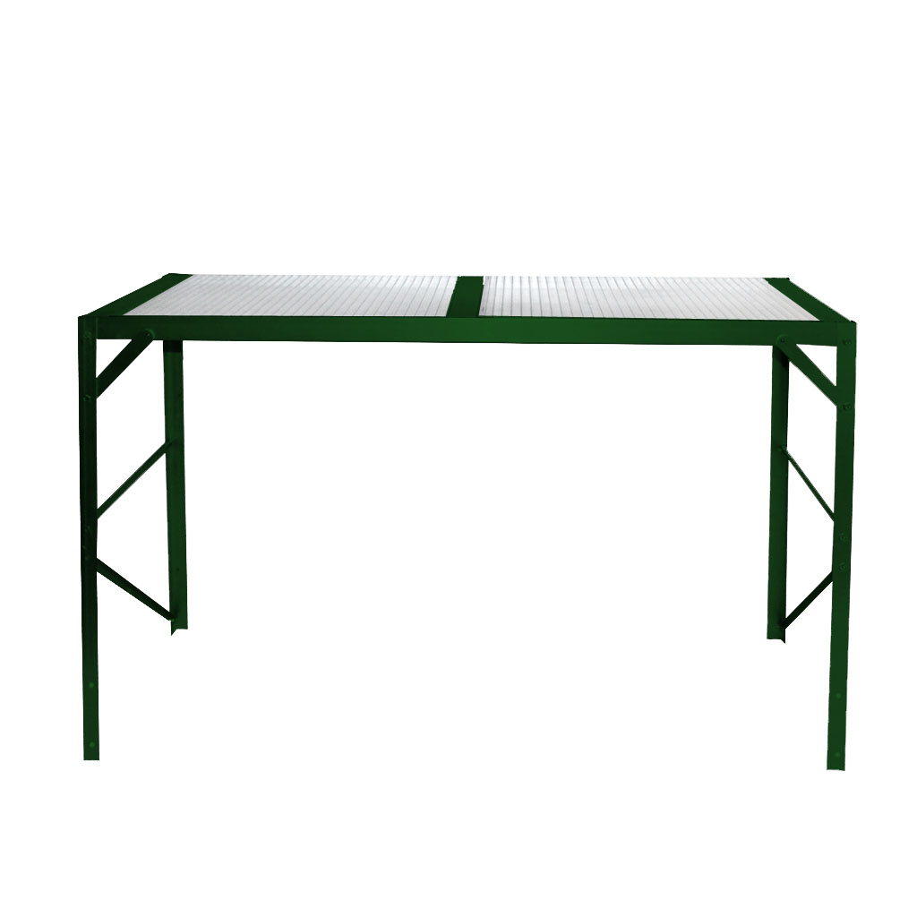 Vitavia HKP Aluminium Tisch für Gewächshauser 1 Ablage dunkelgrün