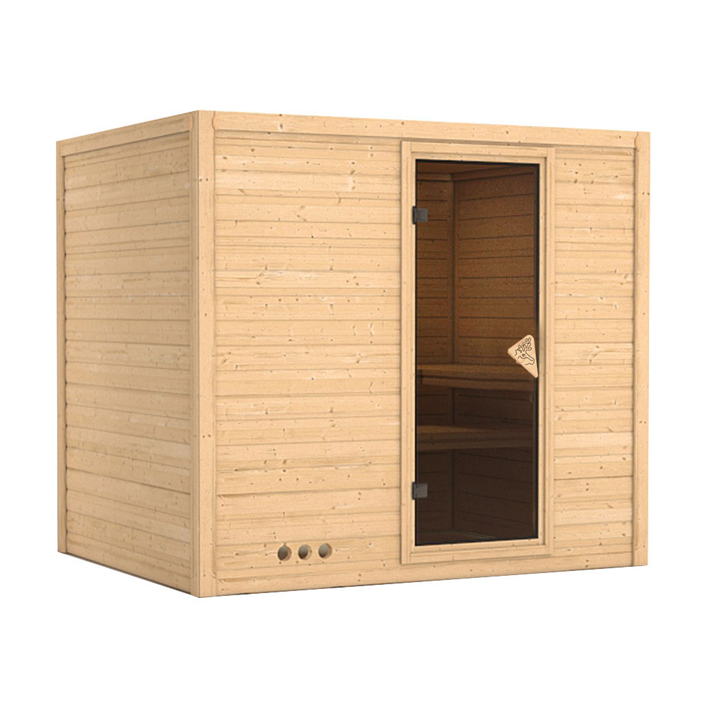 Karibu 38 mm Massiv Sauna Sonara