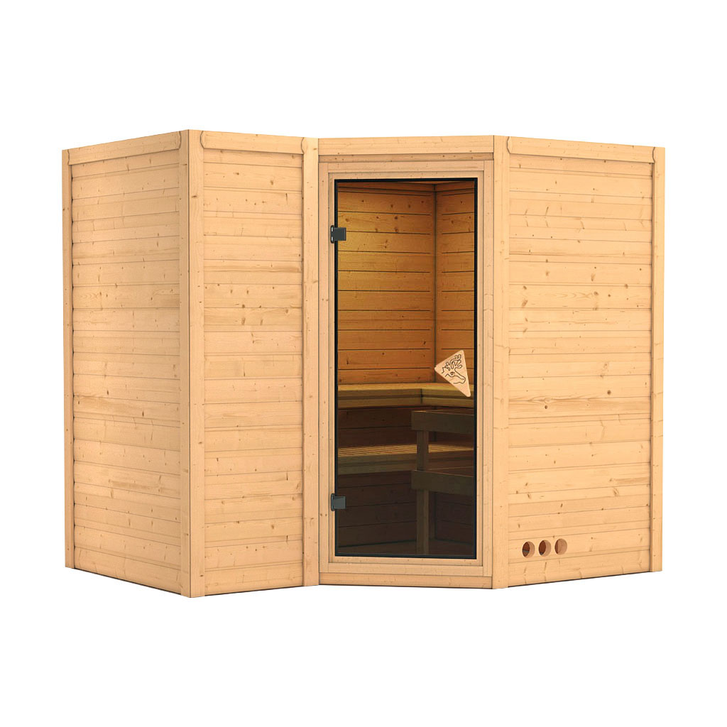 Karibu 38 mm Massiv Sauna Sahib 2