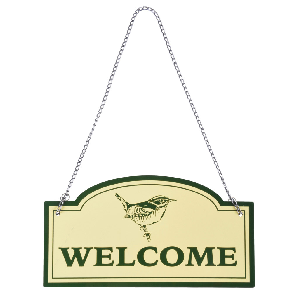 Blechschild Welcome
