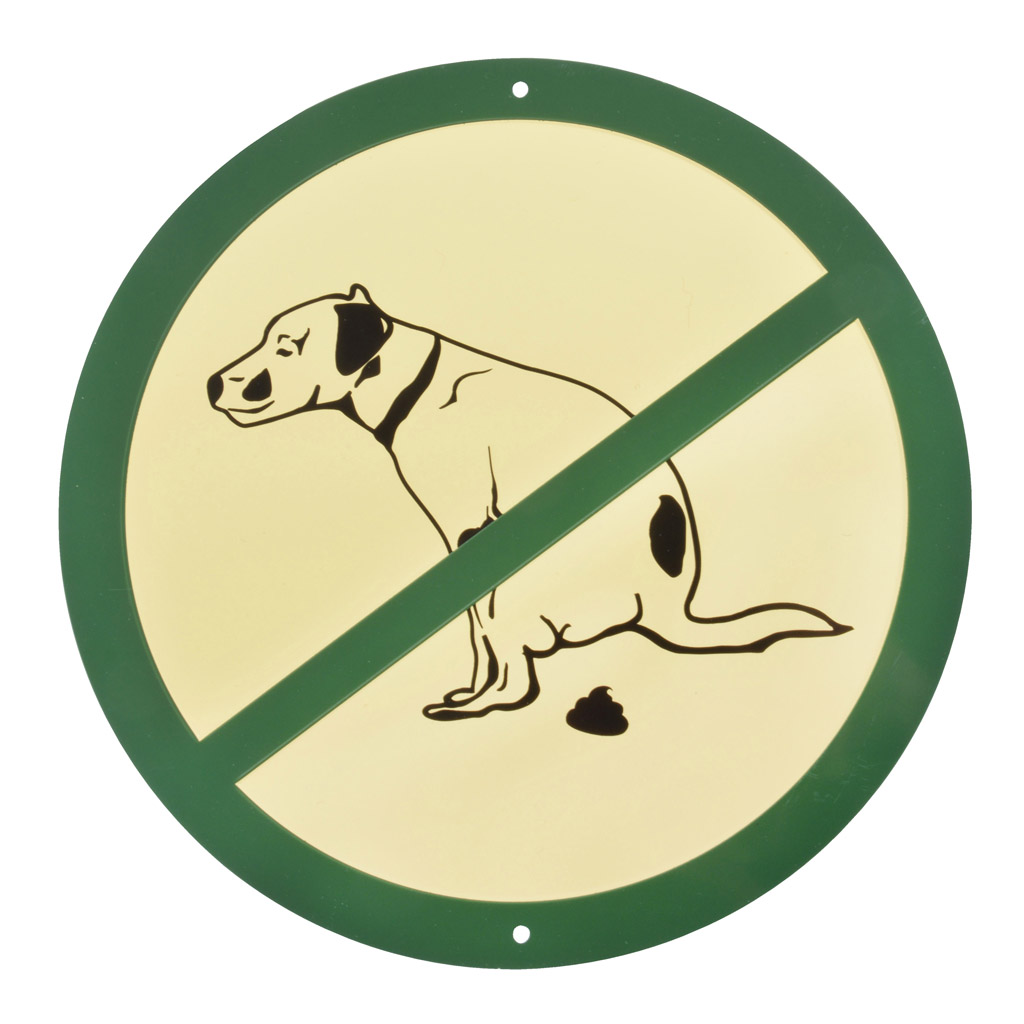 Blechschild Dog NO Shit!