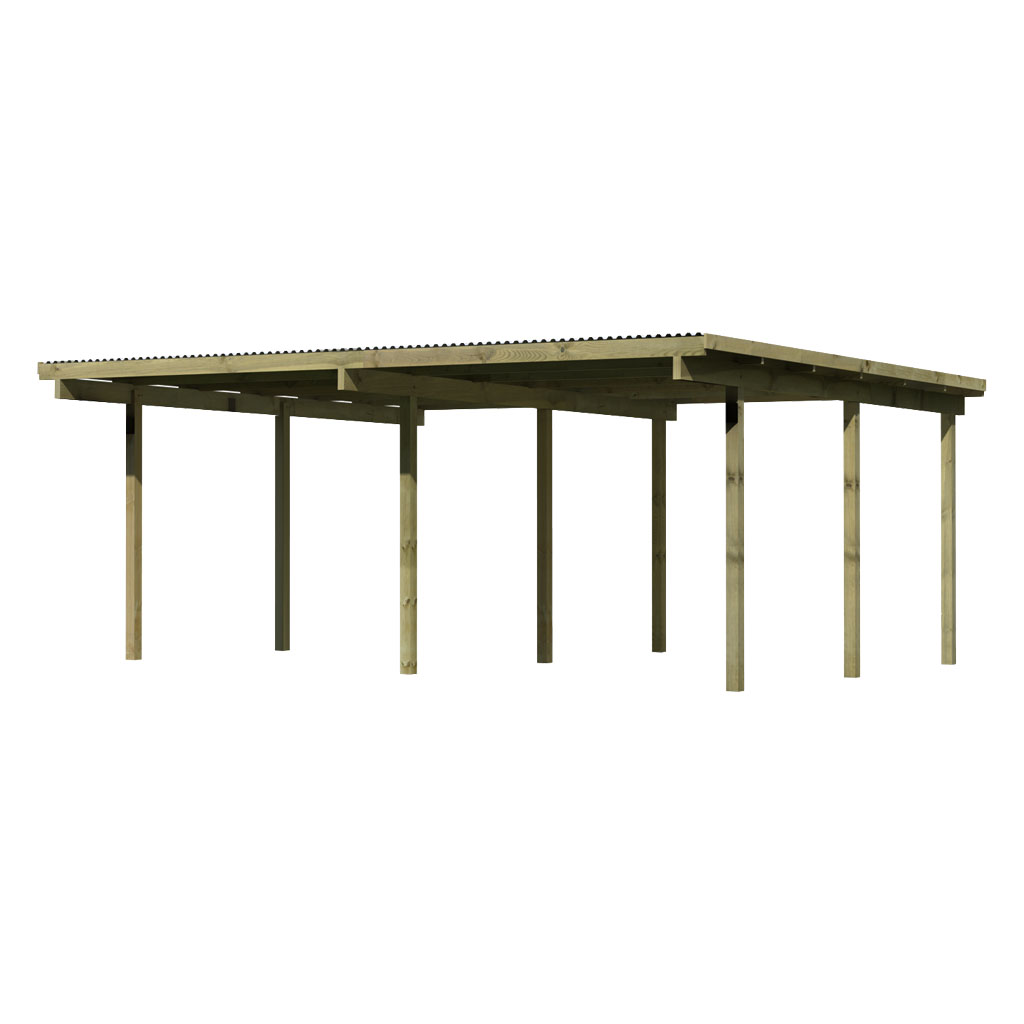Karibu ECO Doppelcarport 1