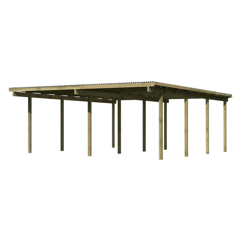 Karibu ECO Doppelcarport 2