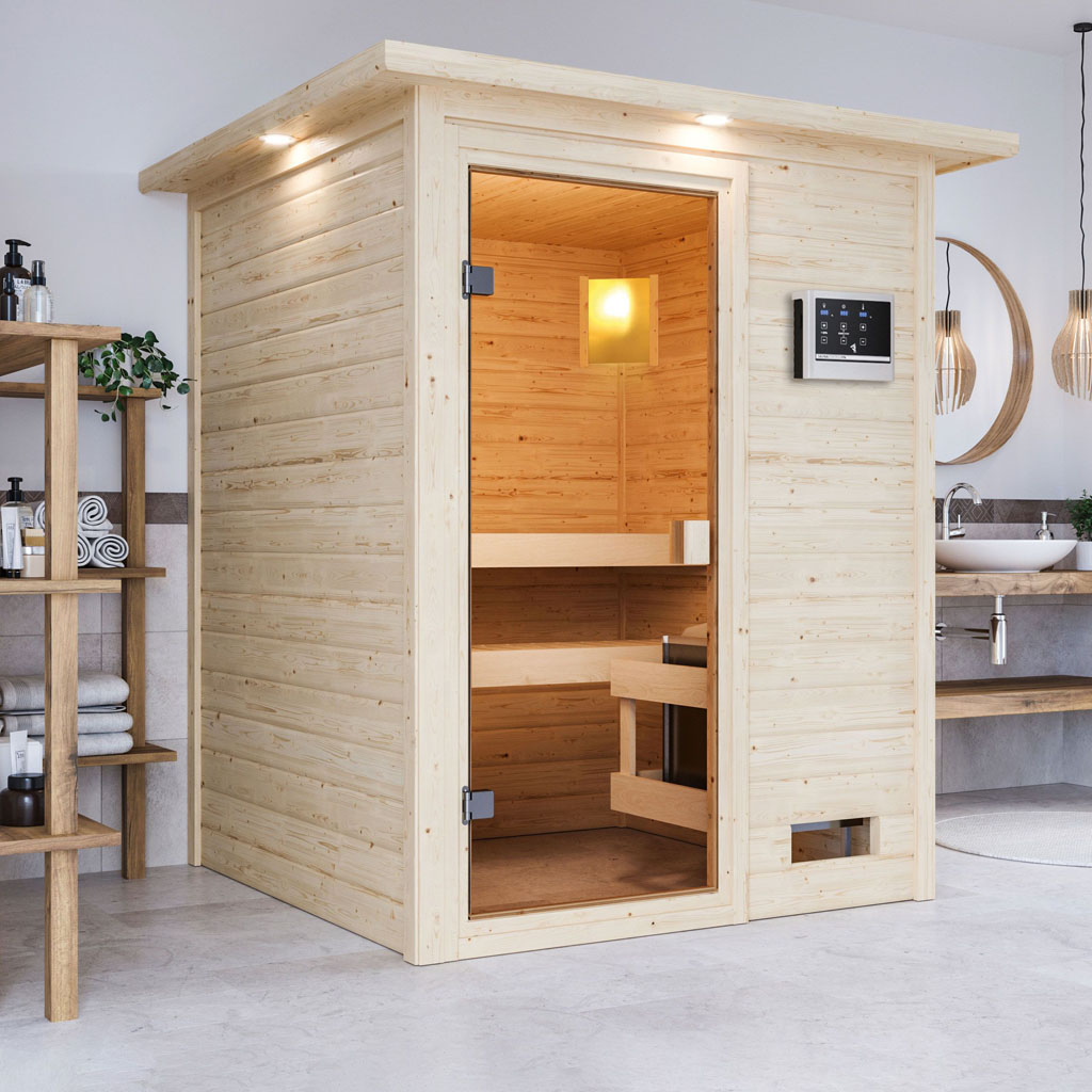 Woodgarden 38 mm Massiv Sauna Sandra