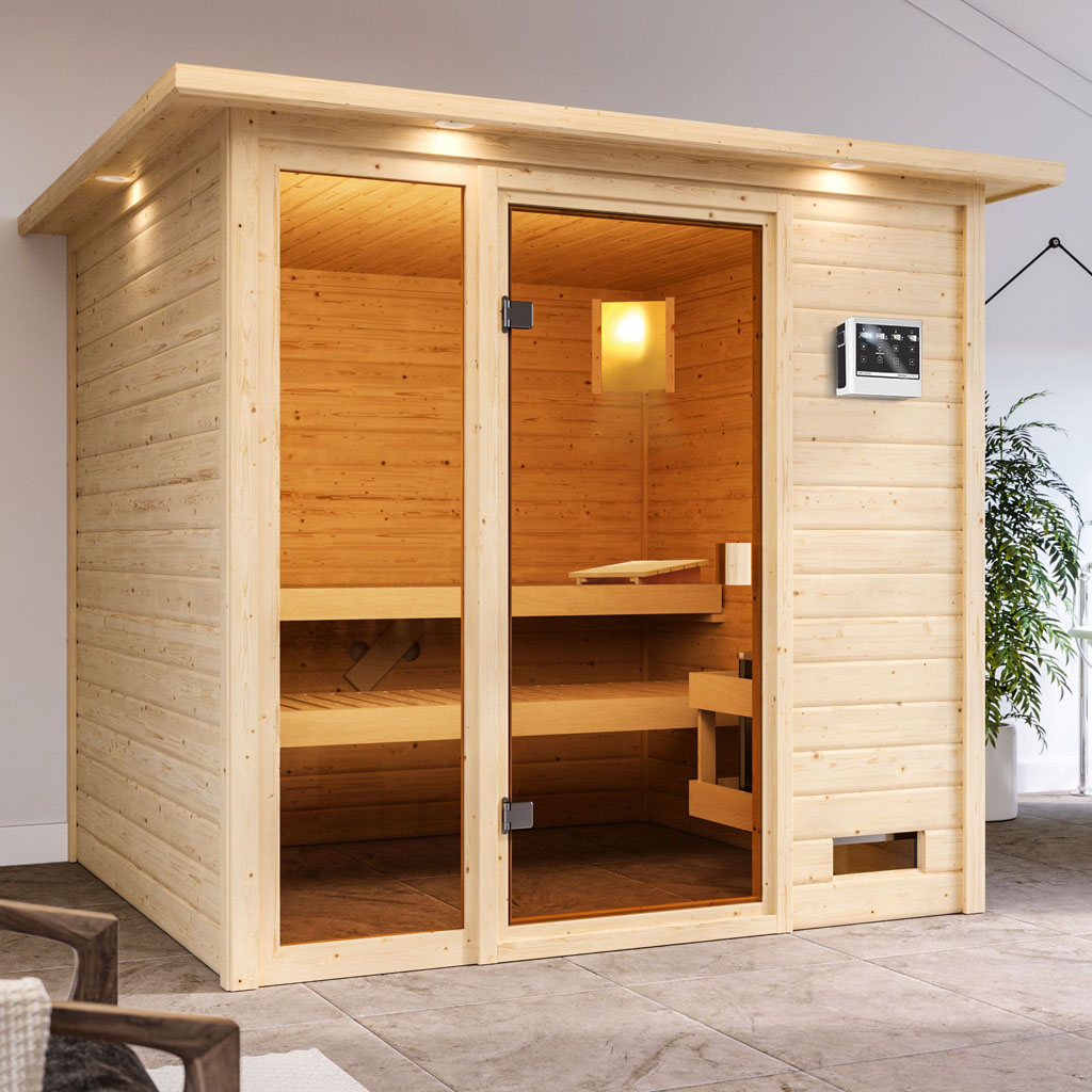 Woodgarden 38 mm Massiv Sauna Jutta