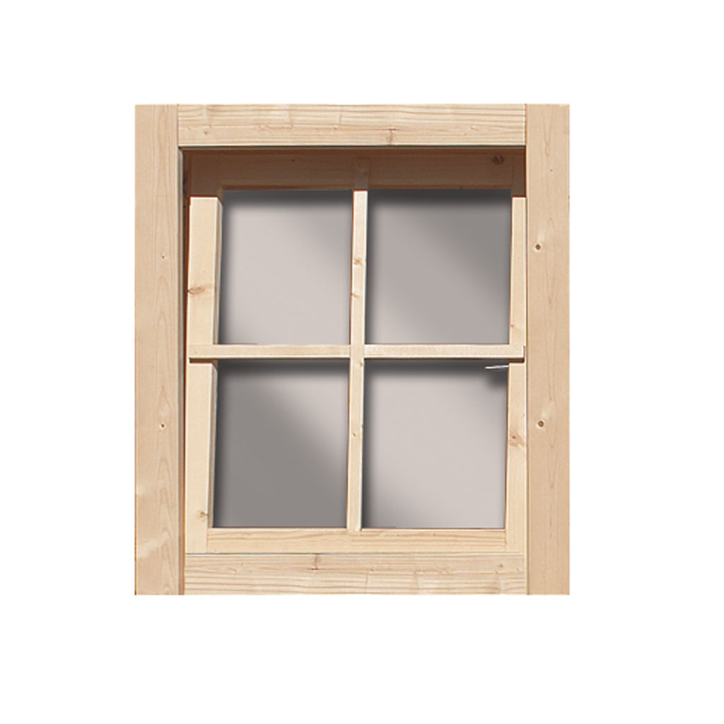 Karibu Dreh/Kipp Fenster 69 x 80 cm für 38/40 mm Gartenhaus