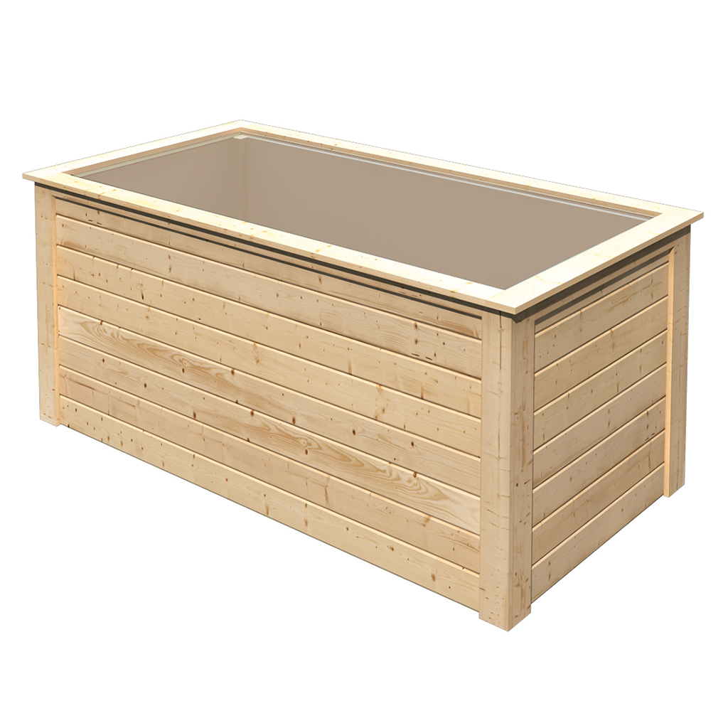 Karibu 28 mm Hochbeet 1 naturbelassen