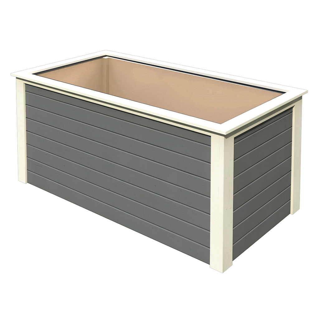 Karibu 28 mm Hochbeet terragrau