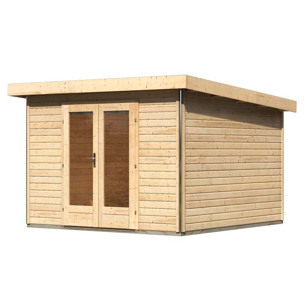 Karibu Pultdach Gartenhaus Radeburg 1
