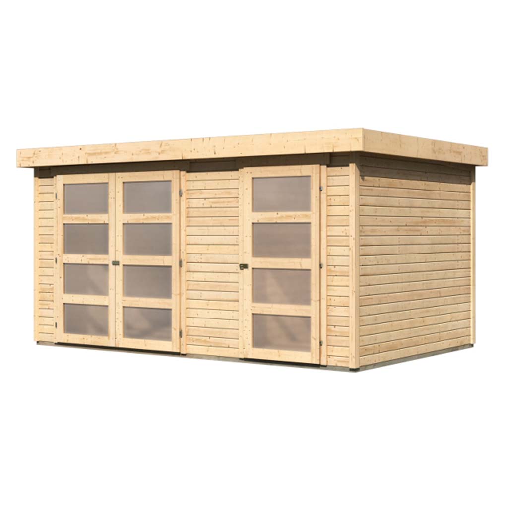 Karibu 19 mm Zweiraum Gartenhaus Mühlentrup 2