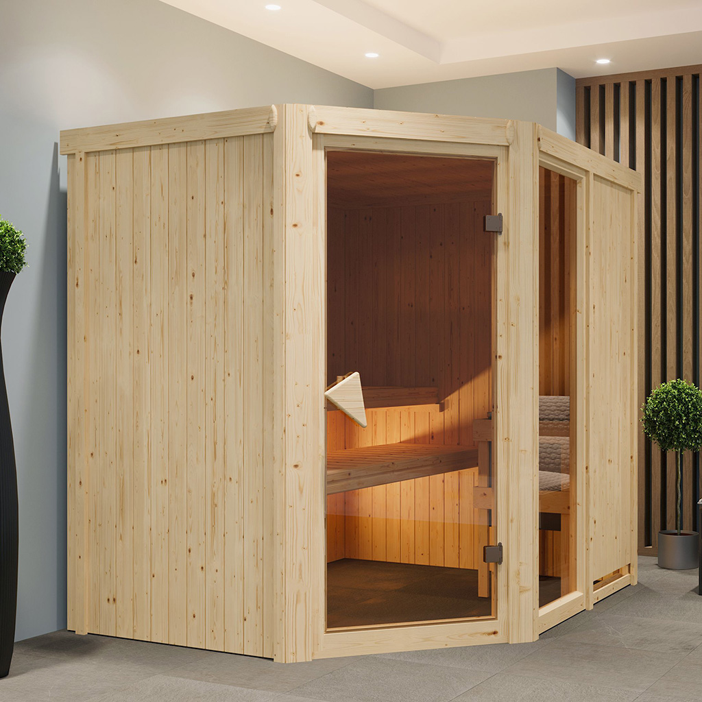 Karibu 68 mm System Sauna Fiona 2