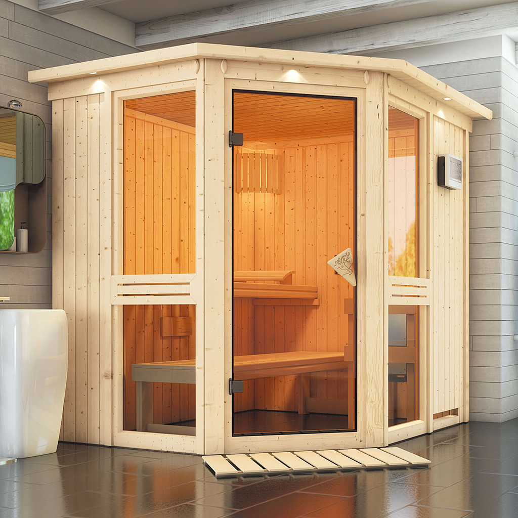 Karibu 68 mm System Sauna Amelia 1
