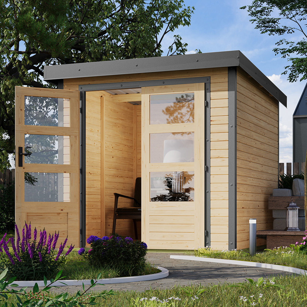 Karibu 19 mm Hybrid Gartenhaus Jupiter 2