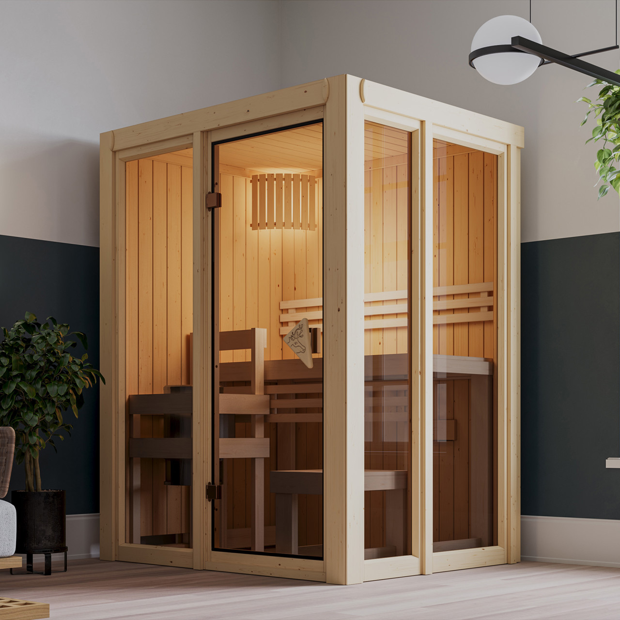 Karibu 68 mm System Sauna Irava
