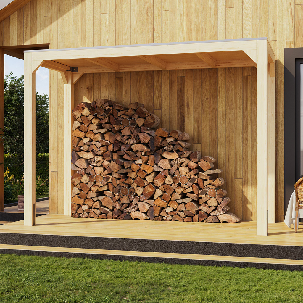 Karibu Pavillon Cubus halb