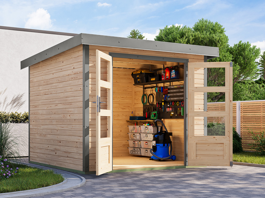 Karibu 19 mm Hybrid Gartenhaus Jupiter 3,5