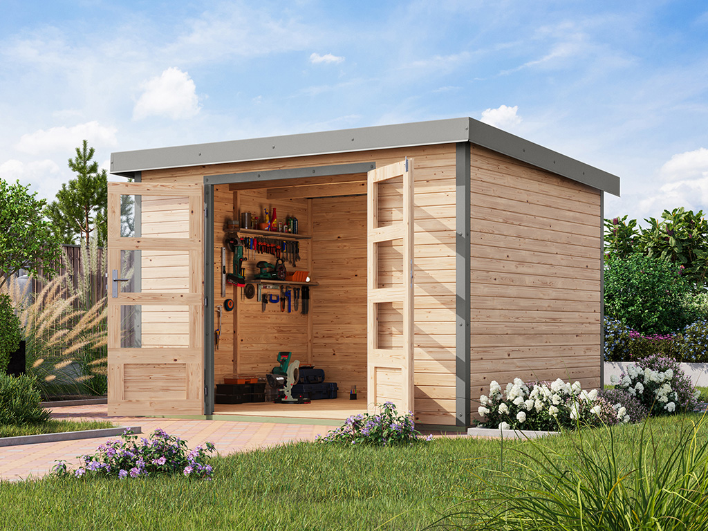 Karibu 19 mm Hybrid Gartenhaus Jupiter 5