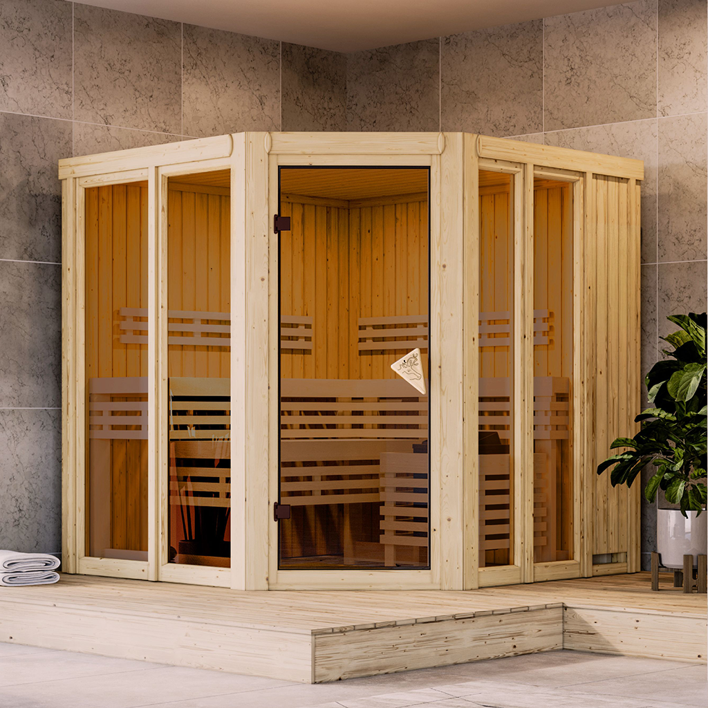 Karibu 68 mm System Sauna Airi