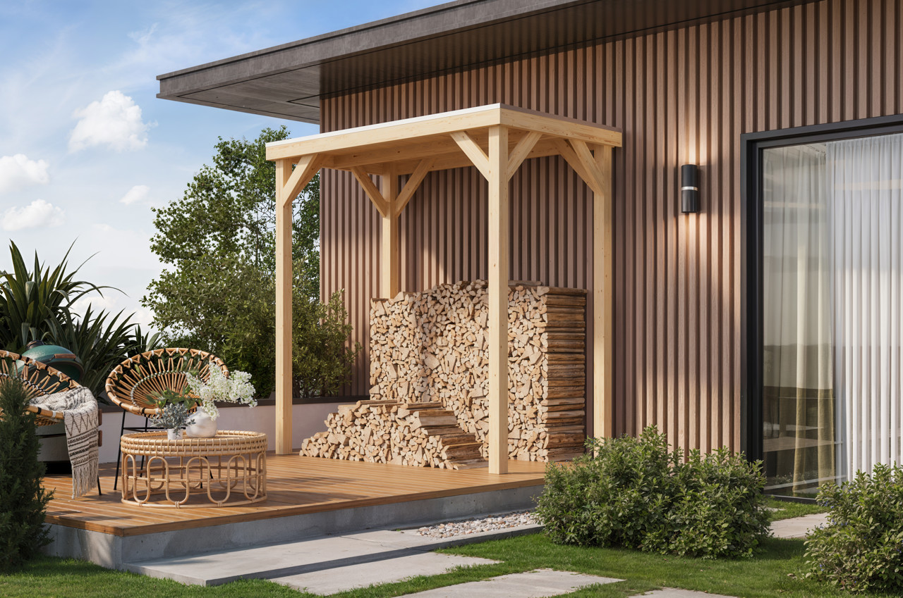 Karibu Cubeco Pavillon halb